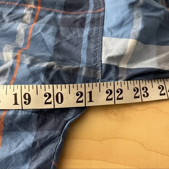 ❤️ Mountain Hardwear Plaid Shirt Women's Size Medium Long Sleeve Button Up Blue - Picture 6 of 10